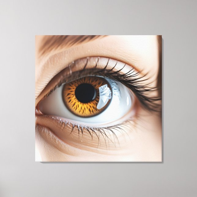 Female eye macro canvas print (Front)