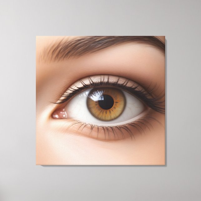 Female eye macro canvas print (Front)