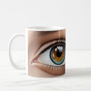 Female eye macro coffee mug