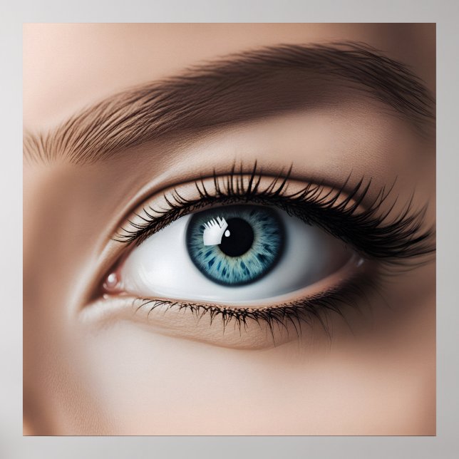 Female eye macro poster (Front)