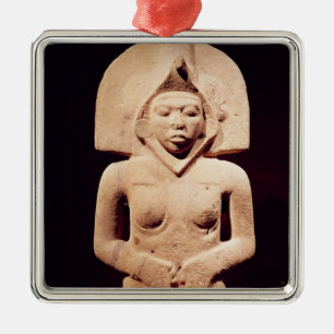 Female fertility figure, Huaztec Metal Ornament