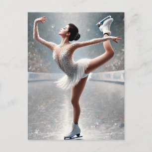 Female Figure Skater Postcard
