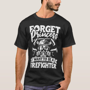Female Firefighter Fireman Apparel Firefighting fo T-Shirt