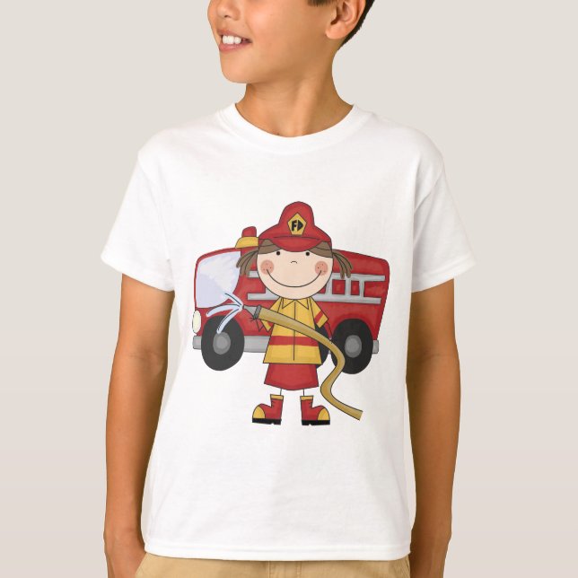 Female Firefighter T-shirts and Gifts (Front)