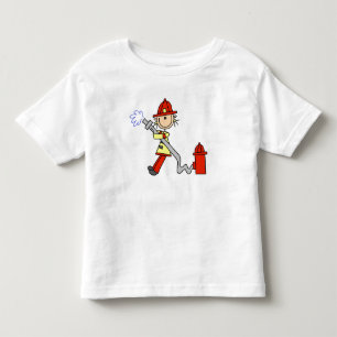Female Firefighter With Hose T-shirts and Gifts