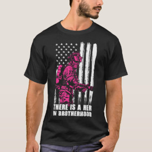 Female Firefighter  Women  Her in Brotherhood T-Shirt