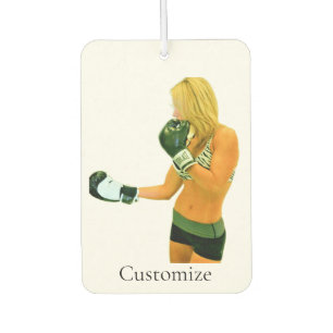 Female Fitness Model boxing Thunder_Cove Air Freshener