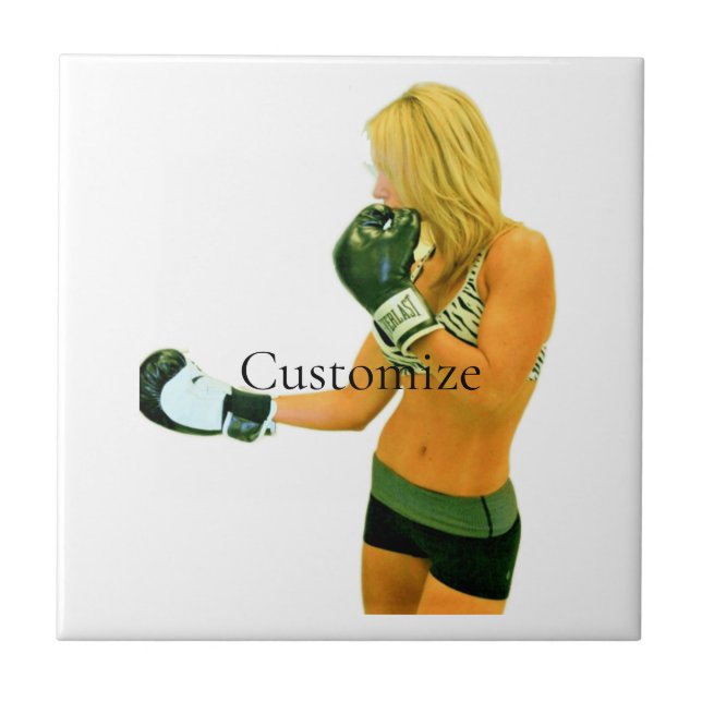 Female Fitness Model boxing Thunder_Cove Tile (Front)