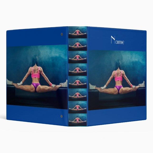 Female Fitness Model Split Thunder_Cove  Binder (Background)