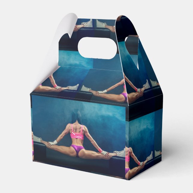 Female Fitness Model Split Thunder_Cove  Favor Box (Front Side)