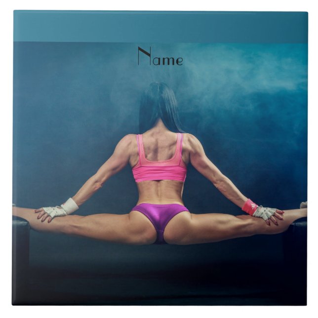 Female Fitness Model Split Thunder_Cove Tile (Front)