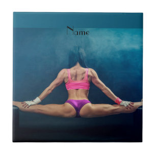 Female Fitness Model Split Thunder_Cove Tile