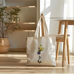 Female Flag Football Player Tote Bag