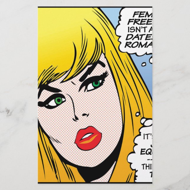 female-freedom stationery (Front)