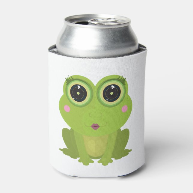 Female Frog Can Cooler (Can Front)