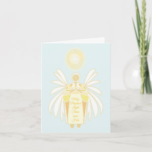 Female Funeral condolences card