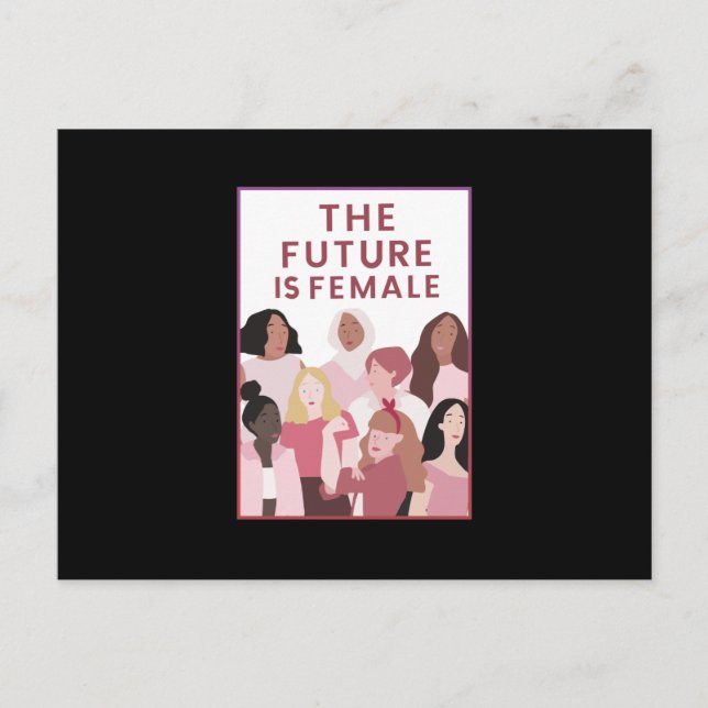 Female Future Holiday Postcard (Front)
