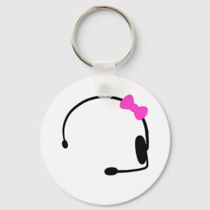 Female Gamer Keychain