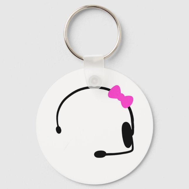 Female Gamer Keychain (Front)