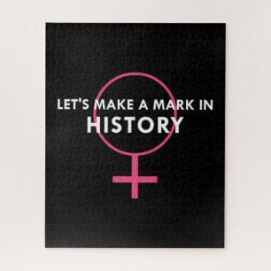 Female Gender Sign - Mark in History Quote Jigsaw Puzzle