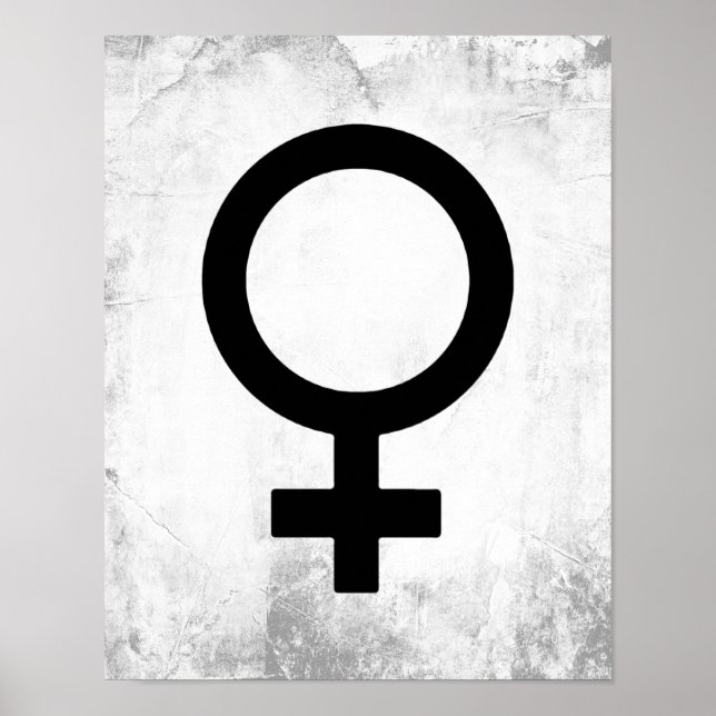 Female Gender Symbol Poster (Front)