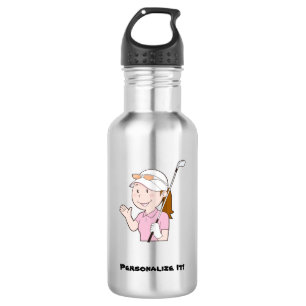 Female Golfer 532 Ml Water Bottle