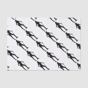 Female Golfer Sport Tissue Paper