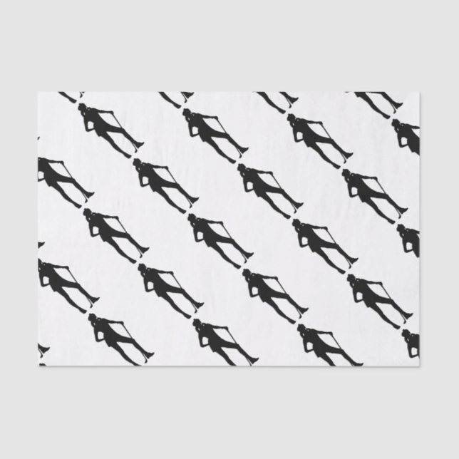 Female Golfer Sport Tissue Paper (Front)