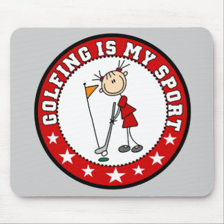 Female Golfing My Sport Mousepad