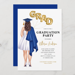 Female Graduation Invitation