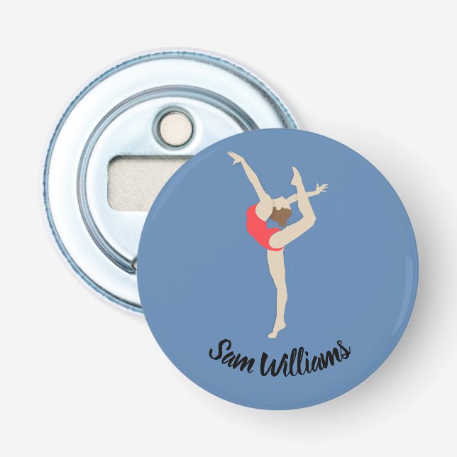 Female Gymnast Bottle Opener (Front)
