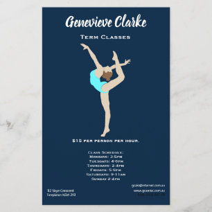 Female Gymnast Flyer