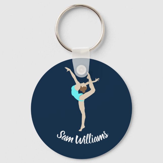Female Gymnast Keychain (Front)