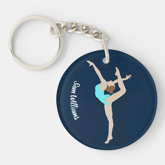 Female Gymnast Keychain (Front)