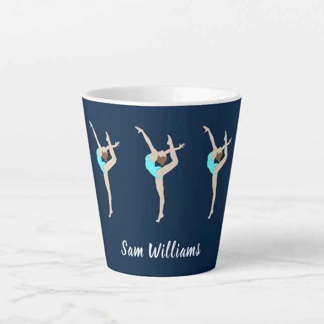 Female Gymnast Latte Mug (Front)