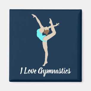 Female Gymnast Magnet