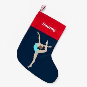 Female Gymnast Small Christmas Stocking