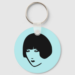 Female Head Keychain