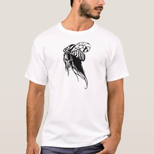 Female Human Skull T-Shirt (Front)