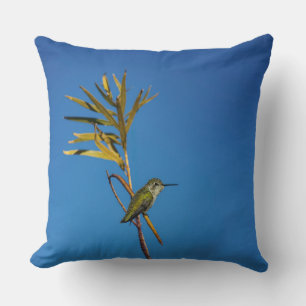 Female Hummingbird Throw Pillow