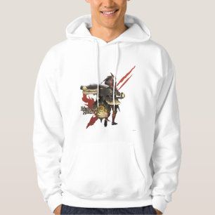 Female Hunter with Switch Axe, Rathalos Armour 2 Hoodie