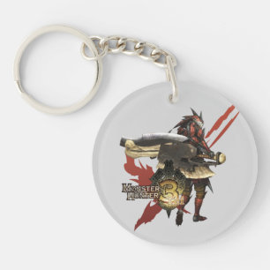 Female Hunter with Switch Axe, Rathalos Armour 2 Keychain