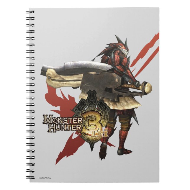 Female Hunter with Switch Axe, Rathalos Armour 2 Notebook (Front)