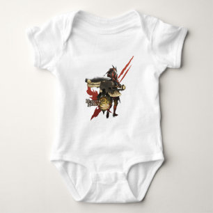 Female Hunter with Switch Axe, Rathalos Armour Baby Bodysuit