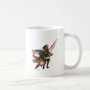 Female Hunter with Switch Axe, Rathalos Armour Coffee Mug