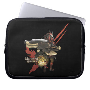 Female Hunter with Switch Axe, Rathalos Armour Laptop Sleeve