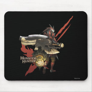 Female Hunter with Switch Axe, Rathalos Armour Mouse Pad