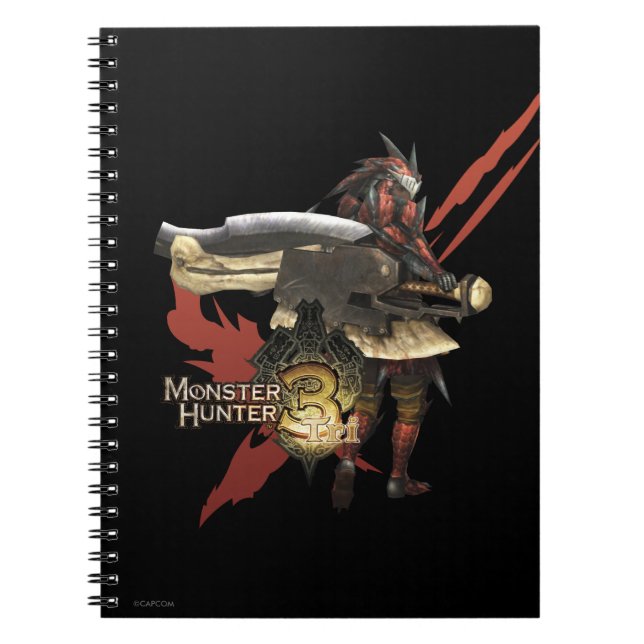 Female Hunter with Switch Axe, Rathalos Armour Notebook (Front)