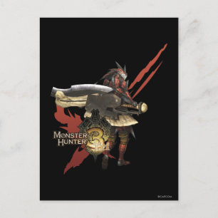 Female Hunter with Switch Axe, Rathalos Armour Postcard
