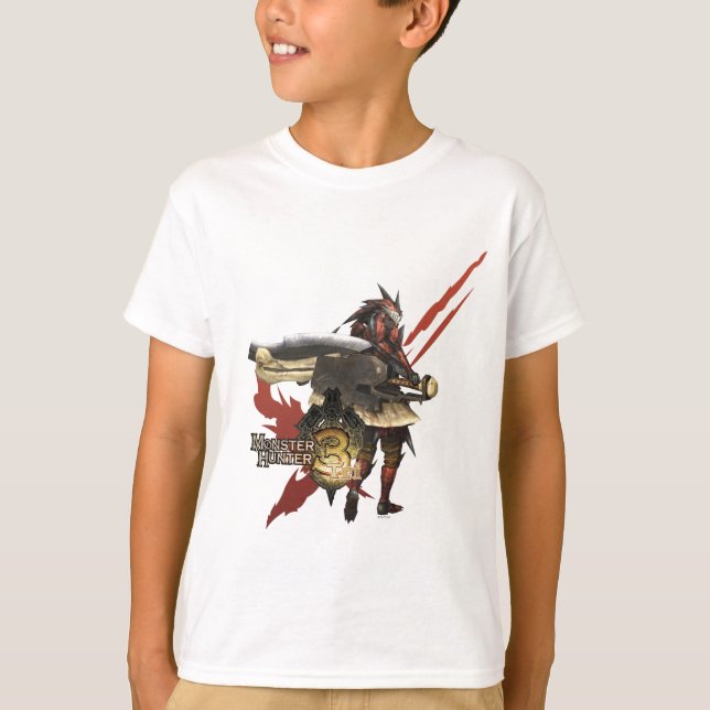 Female Hunter with Switch Axe, Rathalos Armour T-Shirt (Front)